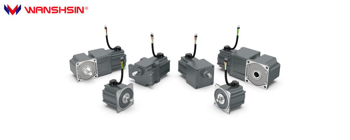 Compact PMSM gear motor (wide)(logo)